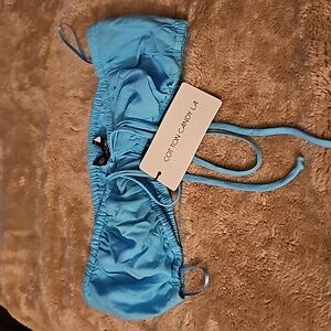 Cotton candy crop with shorts